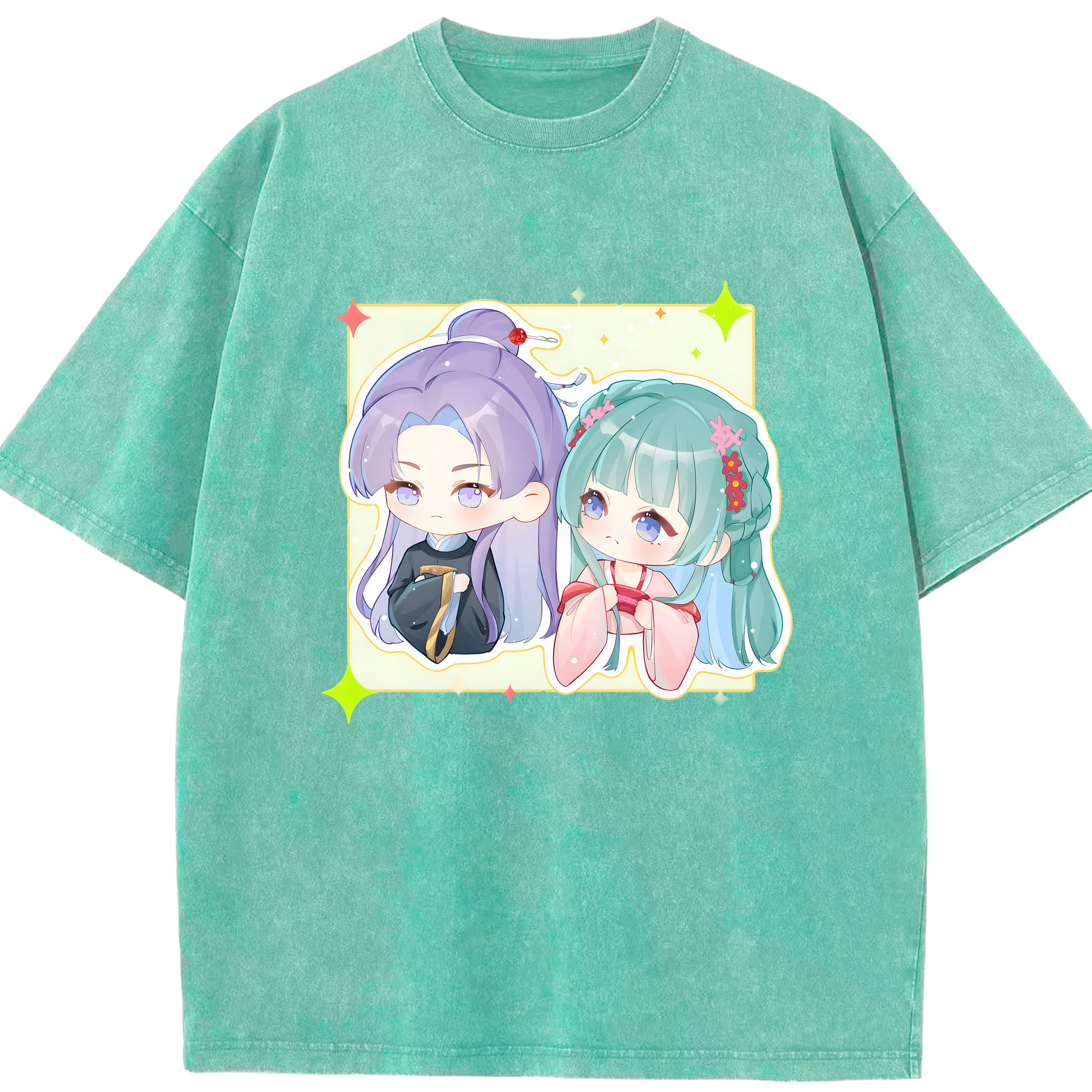（画像用） 薬屋のひとりごと The Apothecary Diaries 綿100% ヴィンテージ風 半袖Tシャツ（フロントプリント）